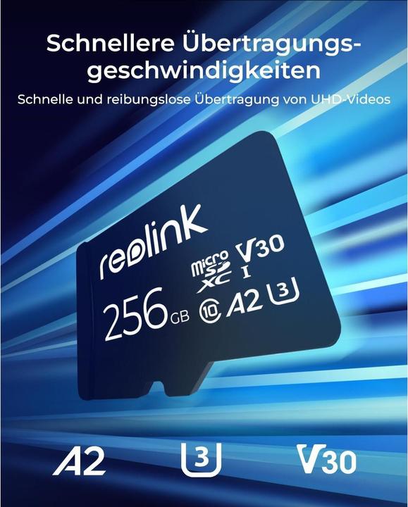 Immagine prodotto Reolink MicroSD (256 GB, microSDXC, U3, UHS-I)