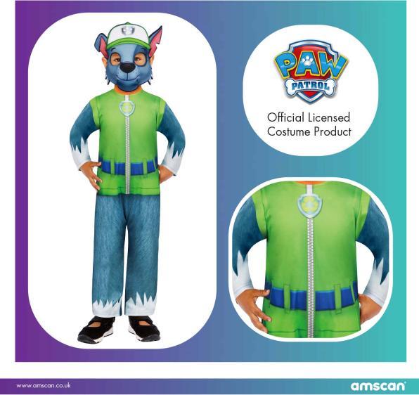 Actual product image Amscan Paw Patrol Kids Costume Rocky 4-6 years (4, 5, 6)