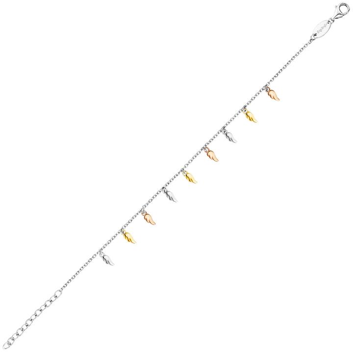 Image du produit Engelsrufer Bracelet Flying Wings Tricolor (17 cm, Argent 925)
