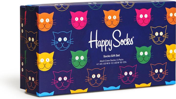 Actual product image Happy Socks Mixed Cat Gift Set (pack of 3, 36 - 40)