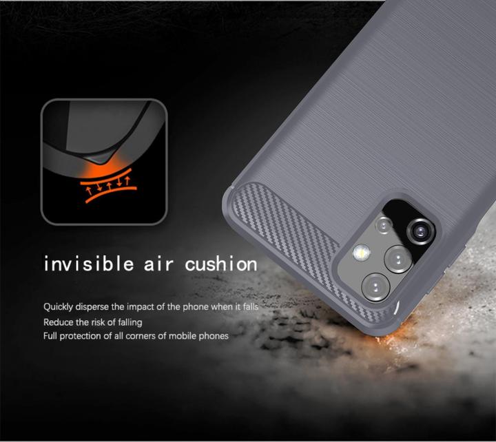 Image du produit Cadorabo TPU Ultra Slim carbon edelstahl Combi Cover (Samsung Galaxy A32 5G)
