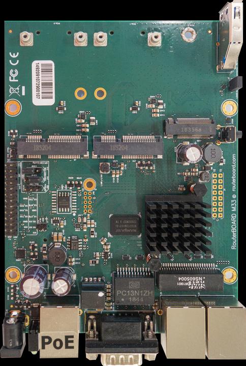 Actual product image MikroTik RBM33G wired router Black, Green, Grey