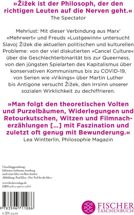Produktbild Die Paradoxien der Mehrlust (Deutsch, Slavoj Žižek, Frank Born, Axel Walter, 2025)