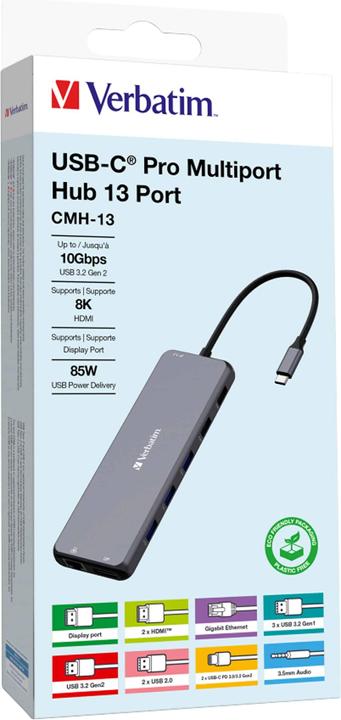 Produktbild Verbatim Pro Multiport Hub CMH-13 (USB-C, 13 Ports)