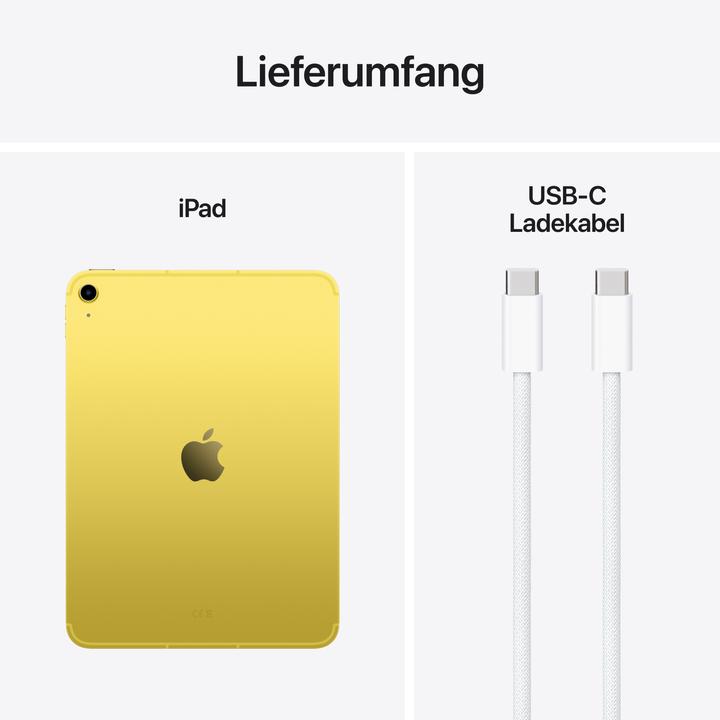Actual product image Apple iPad 2025 (11th gen) (5G, 11", 512 GB, Yellow)