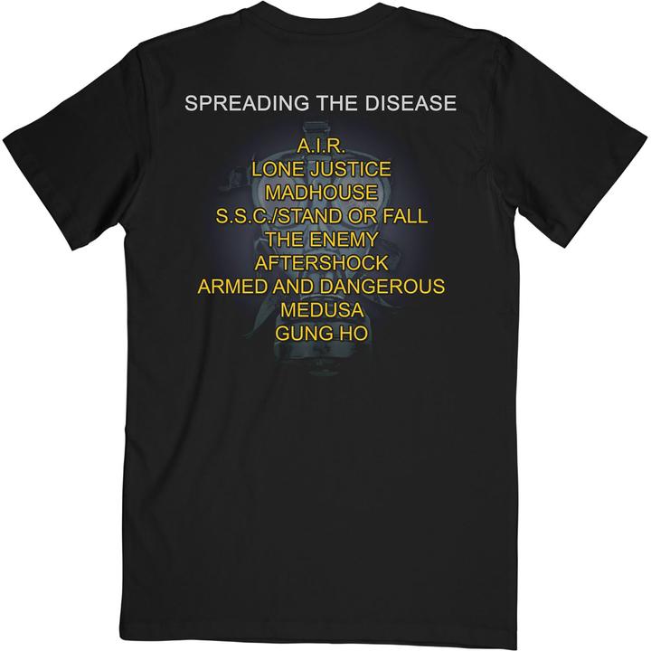Actual product image Anthrax Unisex Adult Spreading The Disease Track List T-Shirt (S)