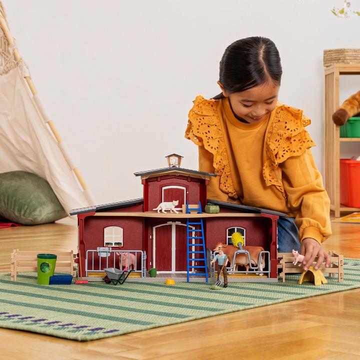 Produktbild Schleich Scheune mit Tieren und Zubehör