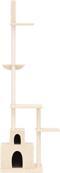 Image du produit VidaXL Kratzbaum Deckenhoch Creme 250,5-276,5cm Katzenbaum Katzenkratzbaum (276.50 cm, Crème)