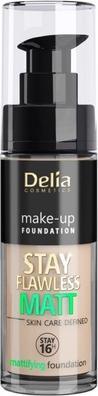 Delia Cosmetics Delia Stay Flawless Fondotinta opacizzante 405 30ml