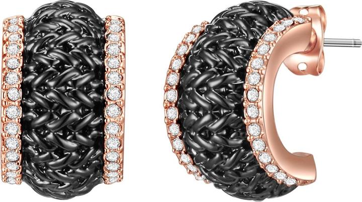 Produktbild Lulu & Jane Metall-Legierung verziert mit Kristallen von Swarovski® roségold/schwarz - 33076 (Metall-Legierung)
