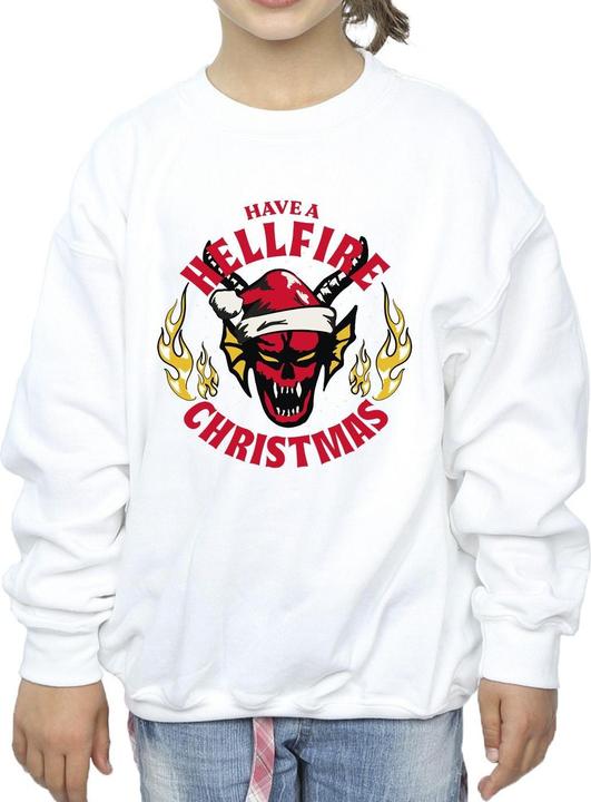 Produktbild Netflix Stranger Things Hellfire Christmas Sweatshirt Mädchen (128)