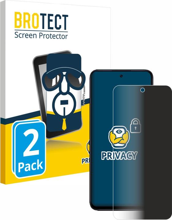 Actual product image BROTECT Anti-spy privacy film Blue light protection film (2 Piece, Xiaomi Redmi 12)