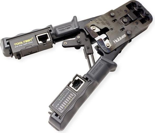 Produktbild Hobbes Crimp Zange mit offline Kabeltester