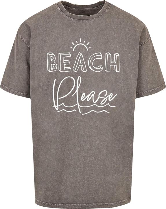 Actual product image Merchcode Beach Please Acid Washed Heavy Oversized Tee - 112821 (XXL)