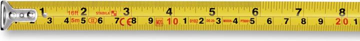 Image du produit Stabila Mètre ruban de poche BM 100, gradué en cm/pouces (centimètres)