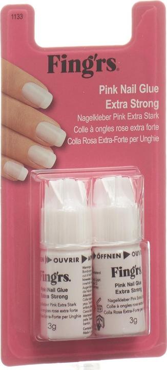 Produktbild Fing'rs Nagelkleber Pink Bond extra stark 2 x 3 gr (Nagelkleber, Durchsichtig)
