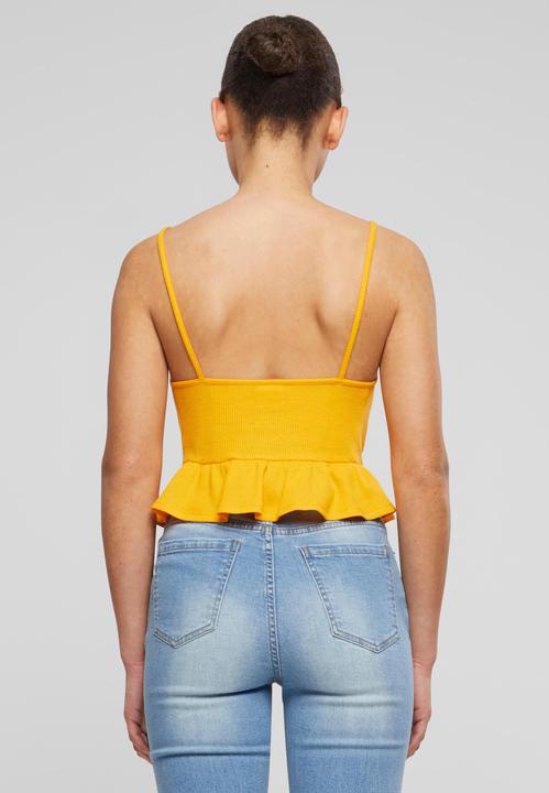 Immagine prodotto Urban Classics Top con volant in piqué Waffle da donna - 137877 (XS)