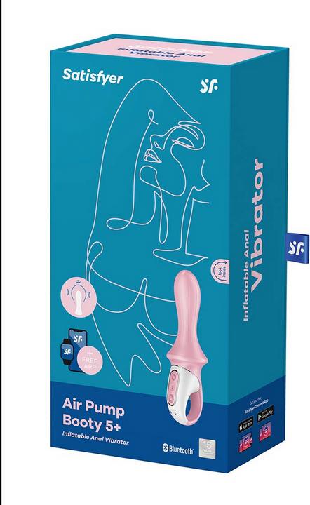 Actual product image Satisfyer Air Pump Booty 5 Connect App - Red