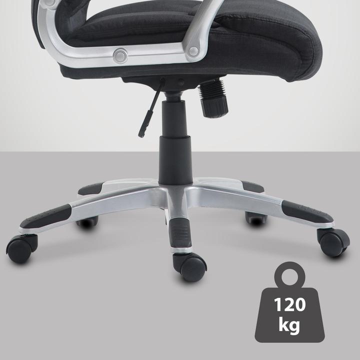 Image du produit CLP Chaise de bureau Texas V2 tissu, noir