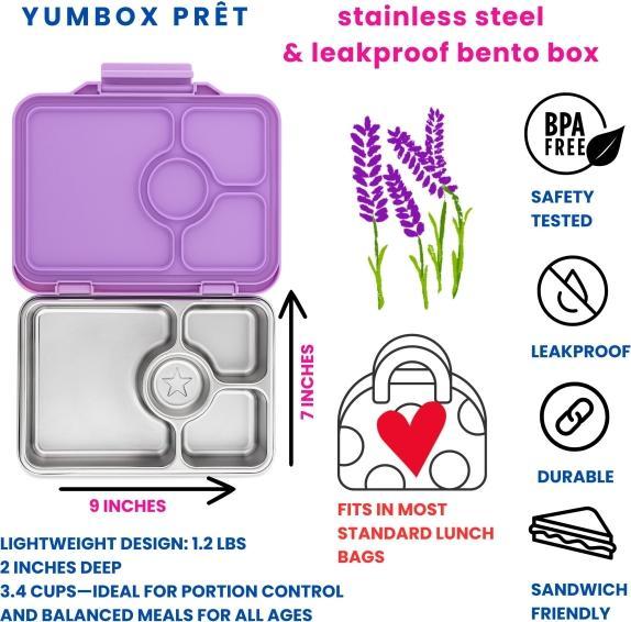 Actual product image Yumbox Leak-proof bento box