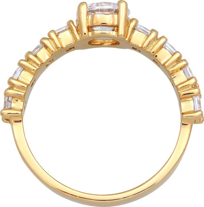 Actual product image Elli Ring Zirconia Engagement Eternity 925 Silver (54, 925 Silver)