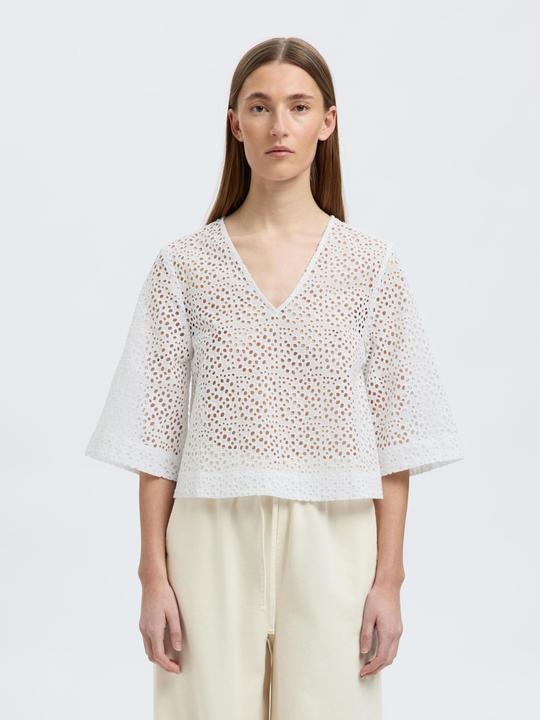 Produktbild Selected Femme Broderie Anglaise Crop Top (38)