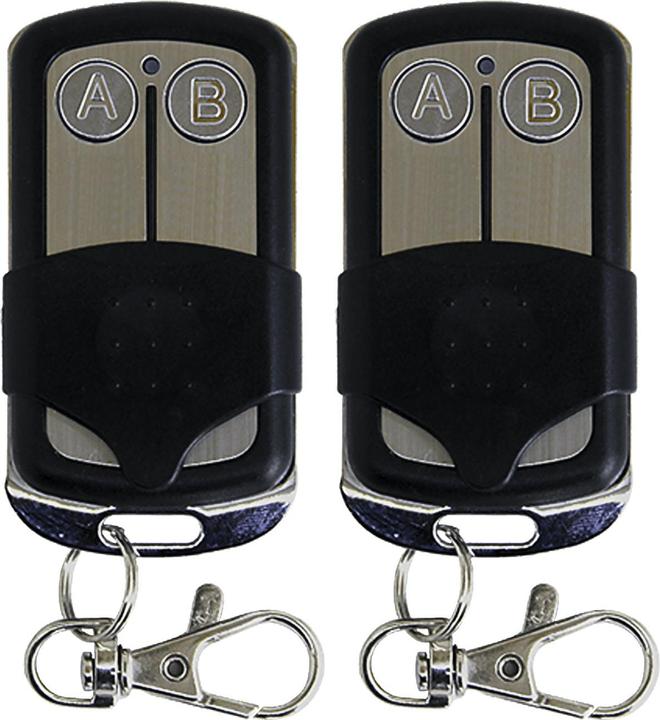 Jolly Line 2er-Set Programmierbarer Funk-Handsender, 433,92 MHz, 2 Kanäle