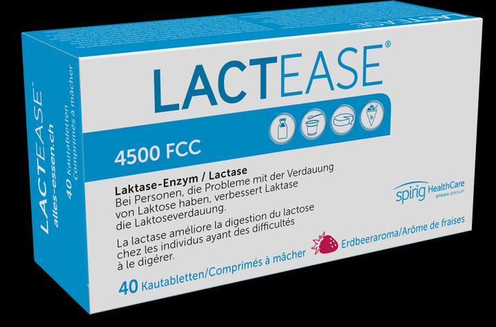 Produktbild Lactease LactoseEnzym 4500 (40 Stück, Tabletten, 40 g)