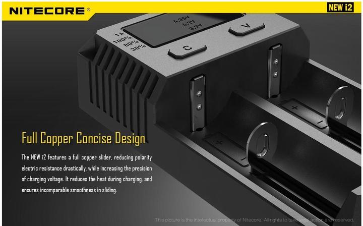 Produktbild Nitecore New i2 (1 Stk., 18650, Ladegerät ohne Akku)