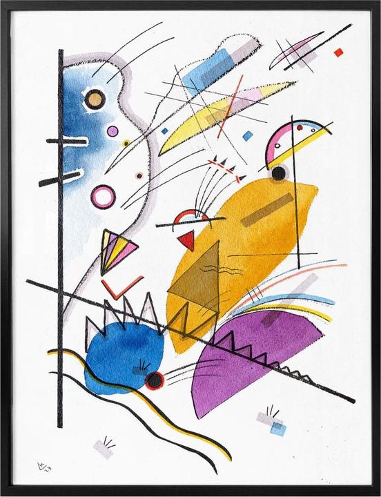 Produktbild Trenddeko Kandinsky - Durchgehender Strich (30 x 40 cm)