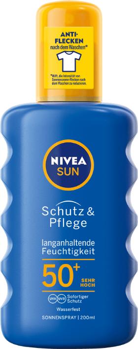 Actual product image NIVEA Protection & care (Sun spray, SPF 50+, 200 ml, 246 g)