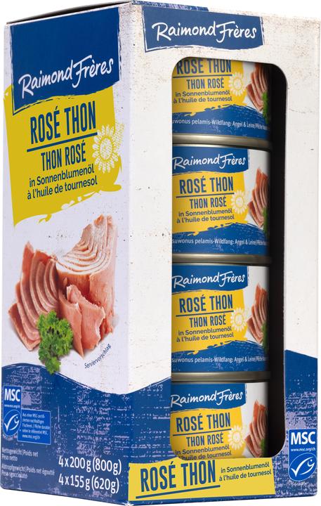 Raimond Frères MSC Rosé Thon (tonnetto striato) Olio di girasole-4er (990 g)