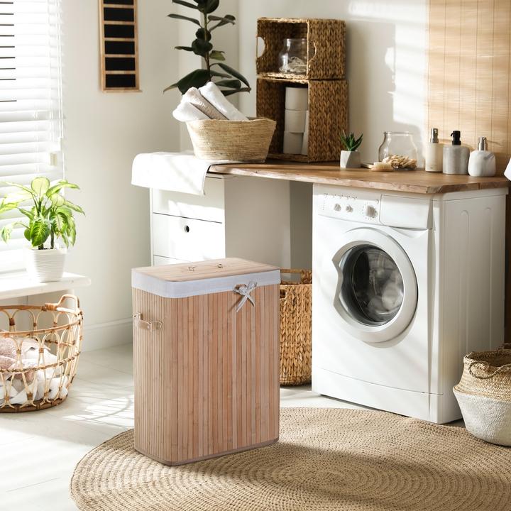 Immagine prodotto Homcom Cesto per il bucato con 2 maniglie (72 l)