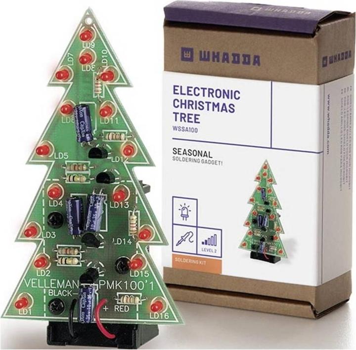 Actual product image Whadda Kit Christmas tree with flashing LEDs (Various)