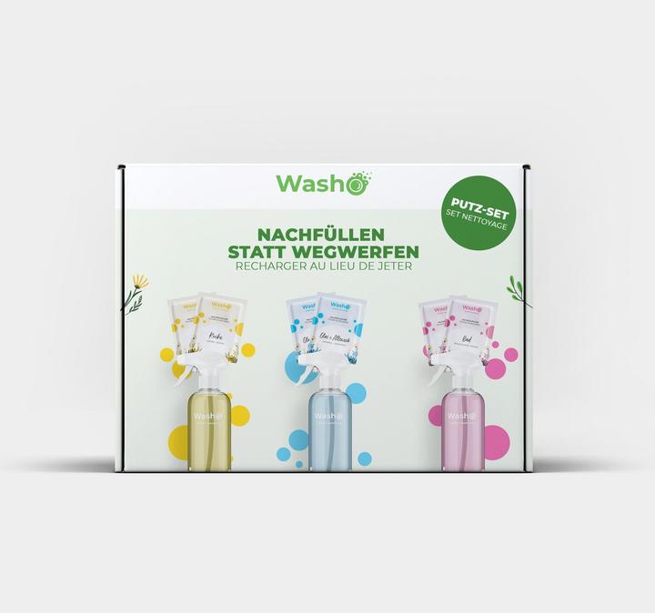 Produktbild Washo Oberflächenreiniger Putz-Set
