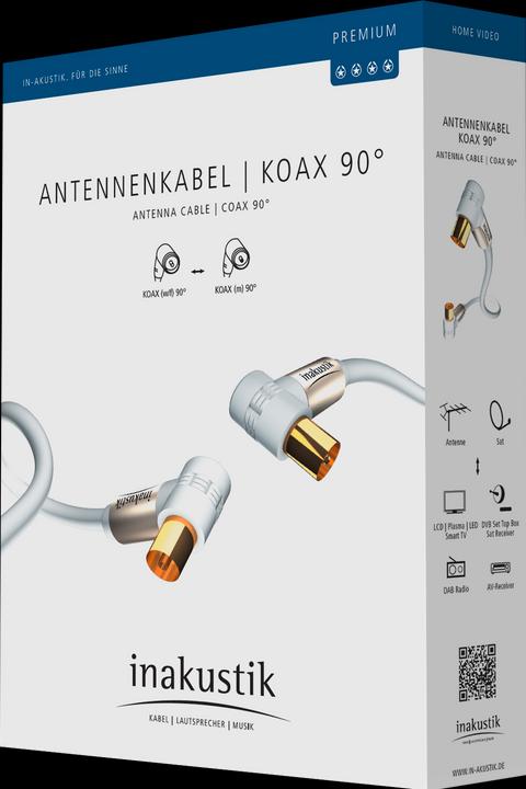 Actual product image Inakustik Premium 90° (100 dB, Antenna cable)