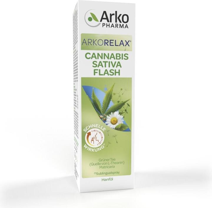 Immagine prodotto Arkopharma Arkorelax Cannabis Sativa Flash Spray (1 Pezzo/i, Getto vaporizzato, 66 g)