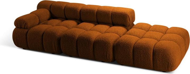 Image du produit Micadoni Canapé Modulable Gauche en Velours, "Bellis", 4 Places, 282x94x70 Fabriqué en Europe (2 places, 3 places, 4 places)