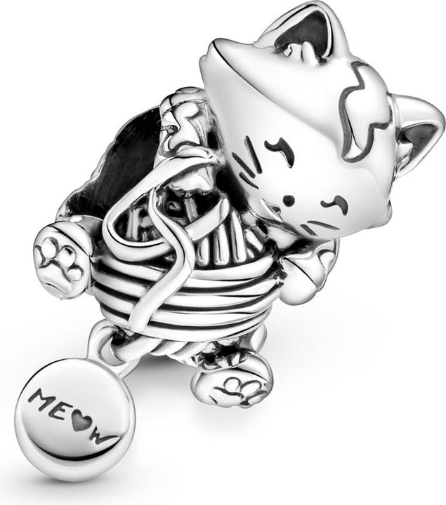 Actual product image Pandora Kitten & yarn ball (Sterling silver 925)