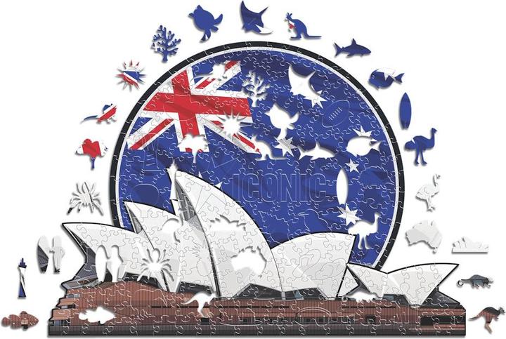 Immagine prodotto Iconic Teatro dell'Opera di Sydney - Monumento Puzzle in Legno Taglia M (270 Pezzi) (270 pezzi)