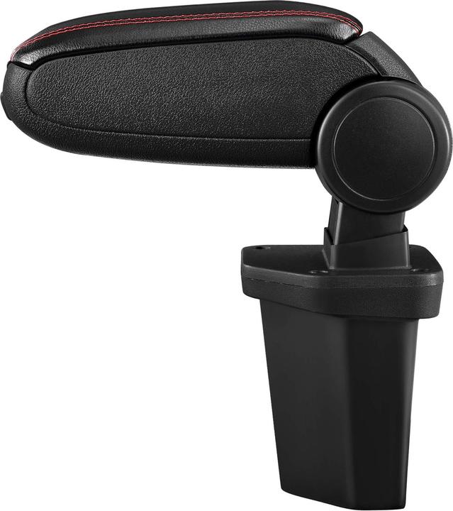 Actual product image Pro-Tec Centre armrest Hyundai i20 II with storage compartment imitation leather black with red stitching