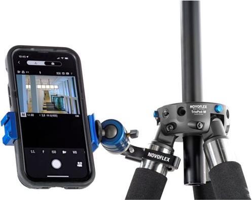 Actual product image Novoflex Universal smartphone clamp 1/4 thread (Tripod smartphone holder)