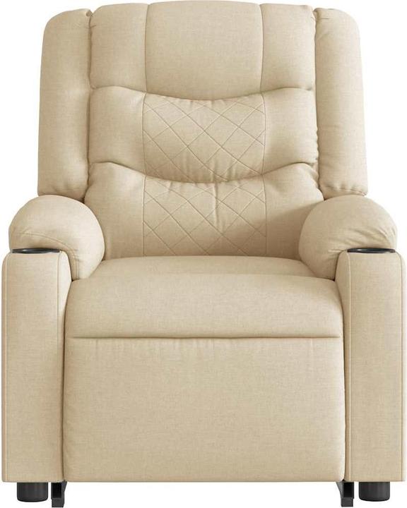 Produktbild VidaXL Massagesessel mit Aufstehhilfe Creme Stoff