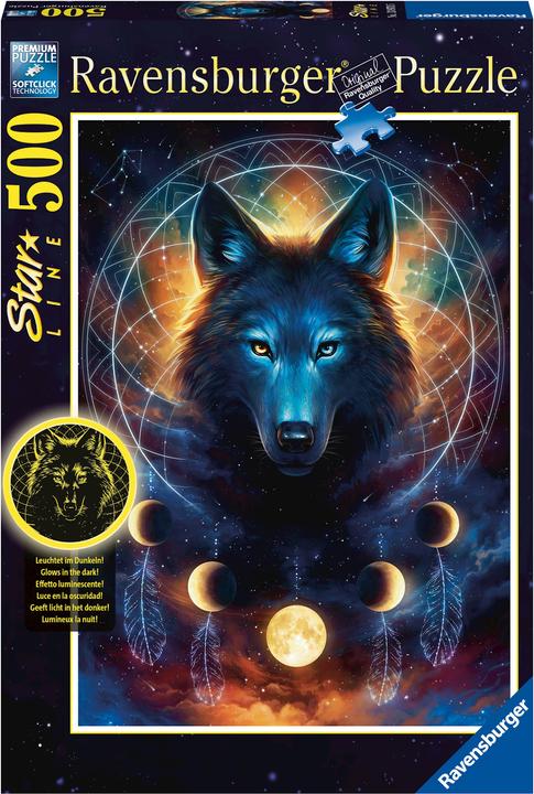 Ravensburger Leuchtender Wolf (500 Teile)