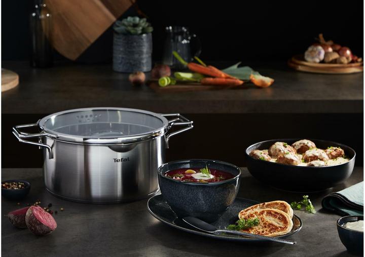 Image du produit Tefal Faitout Nordica 20 cm (20 cm, Casserole, Acier inoxydable)