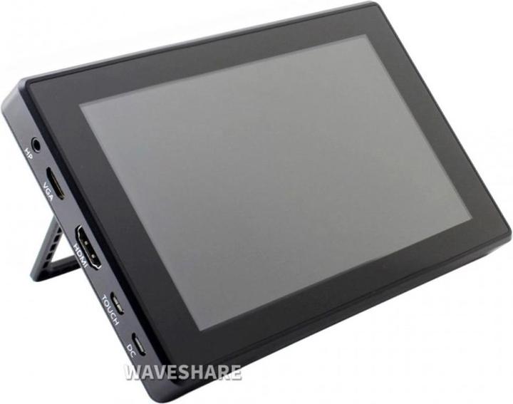 Image du produit WaveShare Écran tactile capacitif HDMI 7 pouces 1024x600 avec boîtier