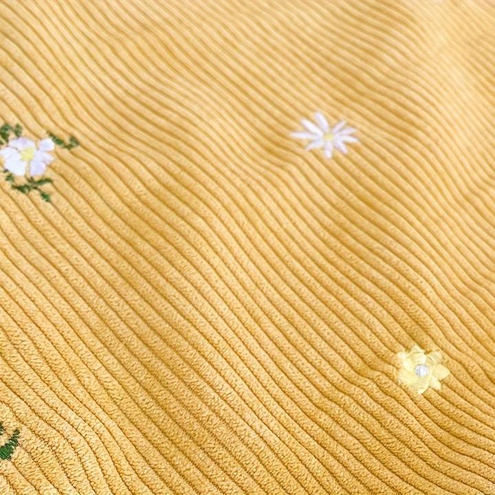 Image du produit Only-Bags.Store Sacs à bandoulière en velours côtelé, fourre-tout décontracté avec des marguerites, accessoire de