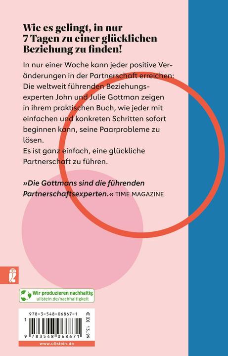 Actual product image Das 7-Tage-Rezept für erfüllte Liebe (German, Julie Schwartz Gottman, John M. Gottman, Christa Broermann, 2024)