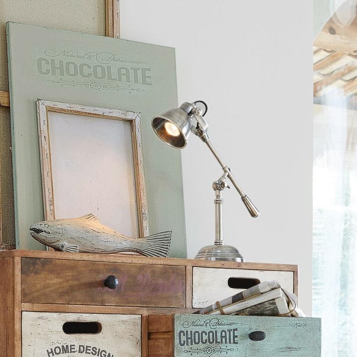Immagine prodotto Loberon Lampada da tavolo Patsy argento antico (GU10)