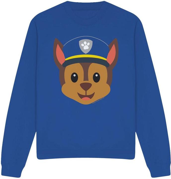 Actual product image Paw Patrol Unisex Adult Chase Emoji Sweatshirt (S)